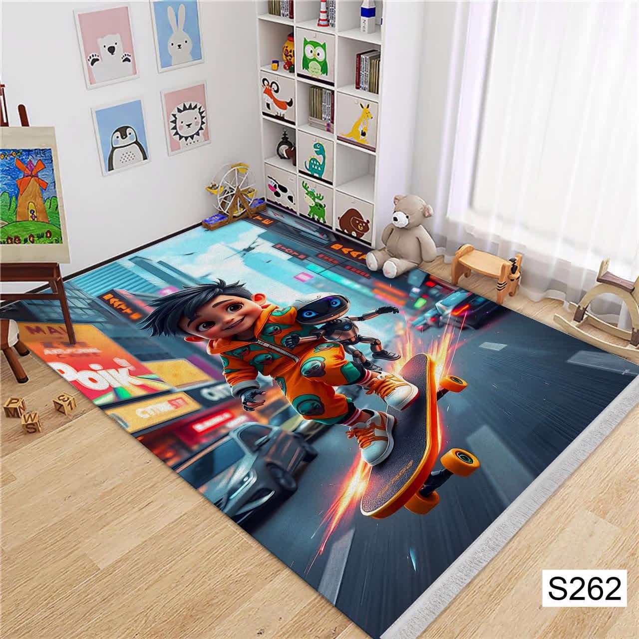 فرشینه طرح فرش مخمل کد S-262
