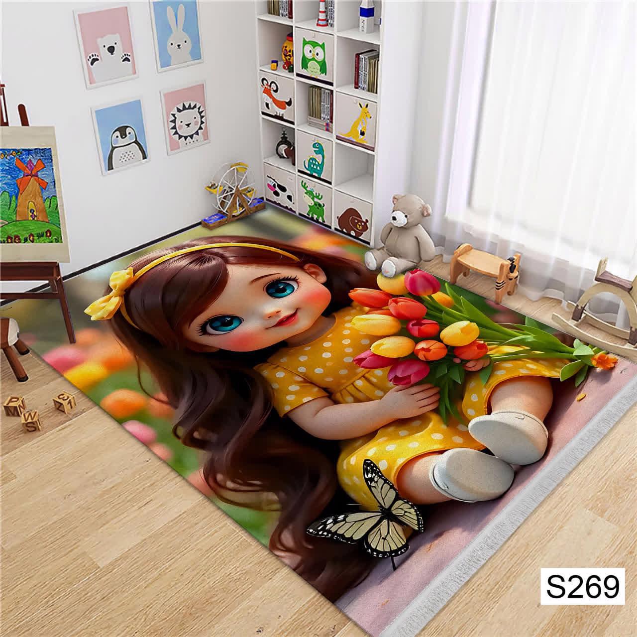 فرشینه طرح فرش مخمل کد S-269