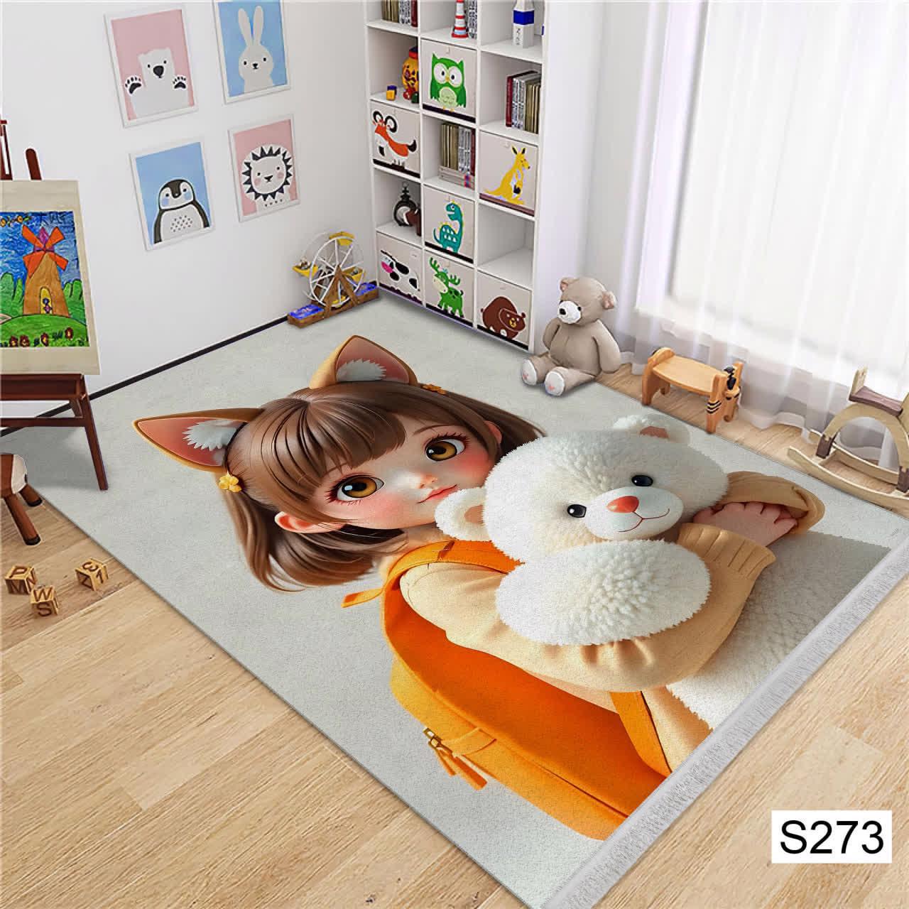 فرشینه طرح فرش مخمل کد S-273